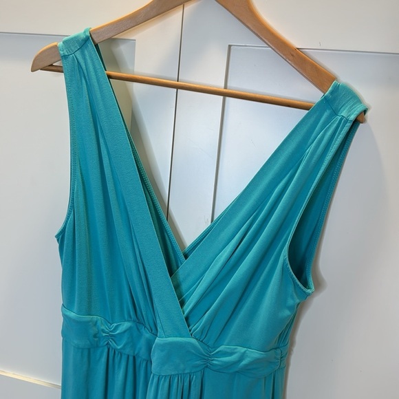 Fresh Produce turquoise jersey summer tank style dress Size: Large - Picture 2 of 8